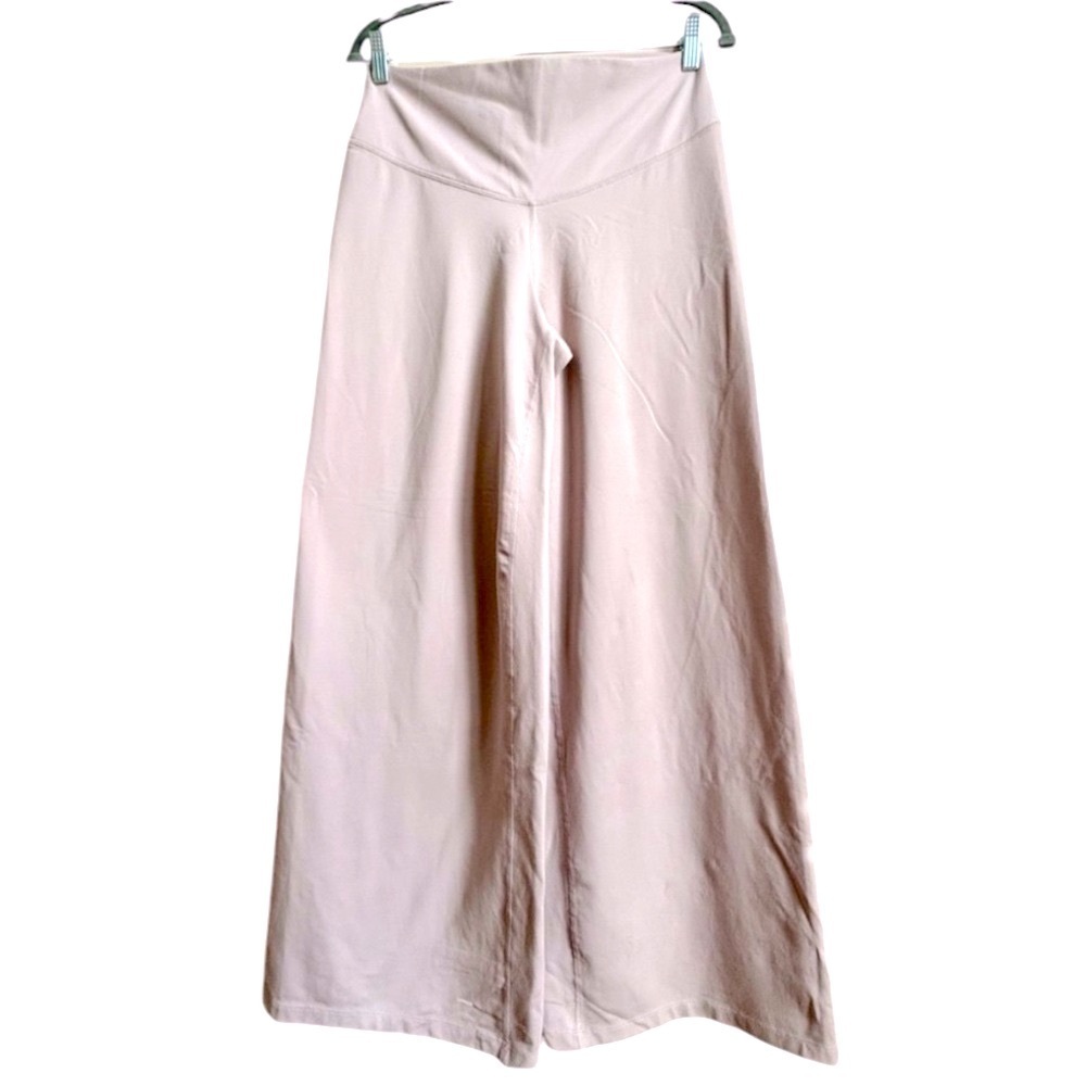 😍2/$20 Old Navy Sz M Extra High Rise Wide Leg Go Dry Pastel Pink Athletic Pants